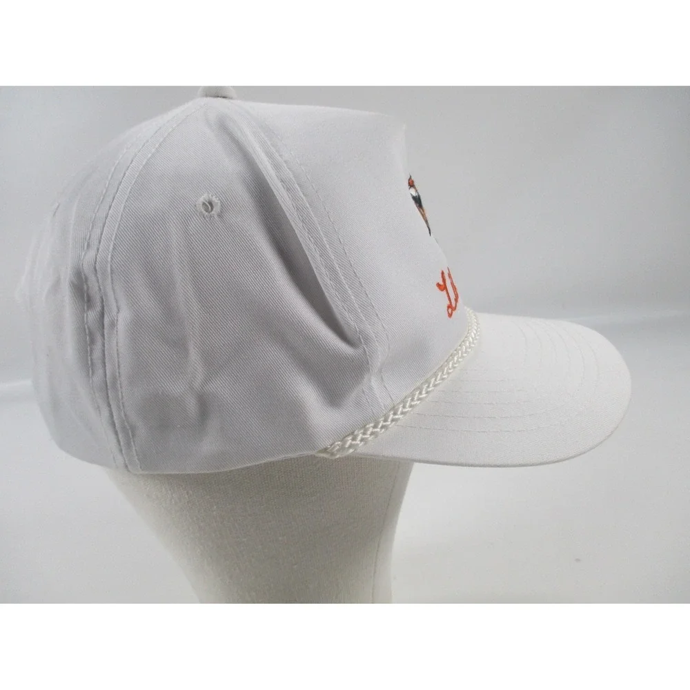 Vintage Youngan Lil E. Tee Race Horse Embroidered‎ White Strap back Rope Hat Cap